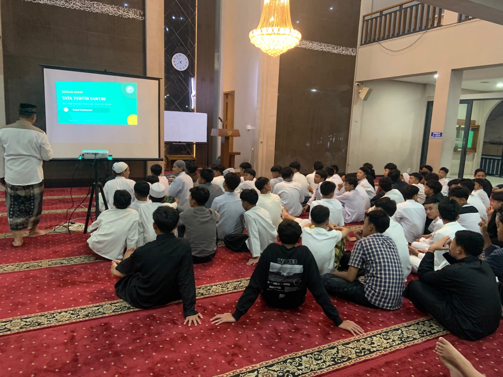 Sosialisasi tartib ke santri kelas 9 putra